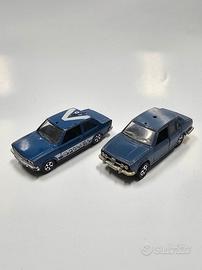 Polistil Fiat 131 e Mebetoys Alfetta Polizia