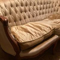 Divano e Poltrone classici - Legno e Velluto