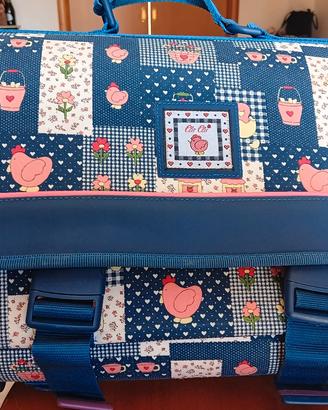 borsa scuola nuova stile vintage capiente libri