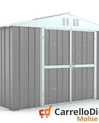 Box giardino lamiera zincata 327x155 grigio chiaro