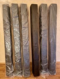 5 travi finte poliuretano rigido noce scuro