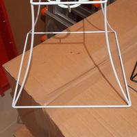 4 Lampadari ferro con lampadine