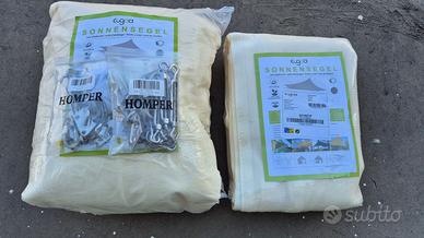 TENDE DA SOLE A VELA TRIANGOLARI 5x5x7 e 7x7x5