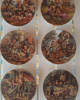 Collezione  6 piatti Porcellana Weimar  1994
