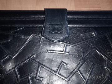 borsa in pelle stampata