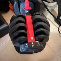 manubrio regolabile fino a 24 kg