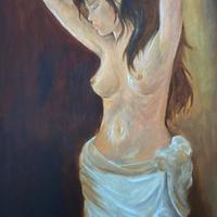 Dipinto a olio - Nudo di donna