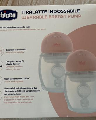 Tiralatte elettrico indossabile+coppe assorbilatte