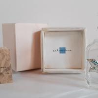 Boccetta porta profumo vetro/argento