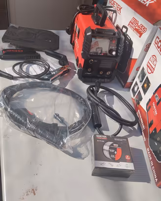 saldatrice mig 550 con accessori+ maschera 