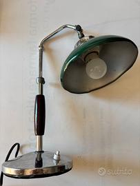 Lampada da tavolo ministeriale originale d'epoca