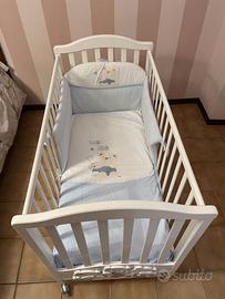 Lettino Mirtillo in Legno di Faggio Massello