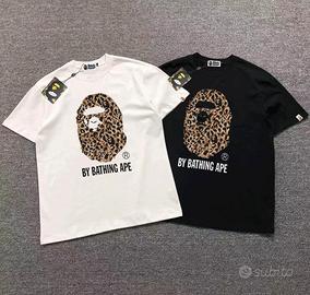 T shirt bape white e black