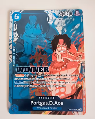 Carta One Piece Portgas D. Ace OP07-053 Winner 