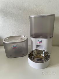 Distributore automatico cibo + fontanella easy pet