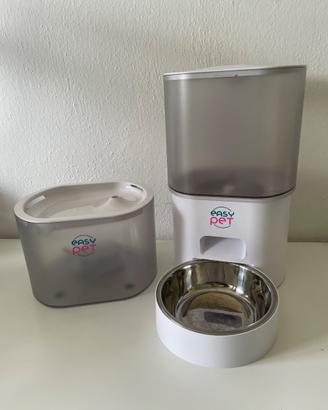 Distributore automatico cibo + fontanella easy pet