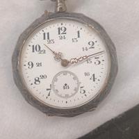 orologio da tasca in argento fine 800