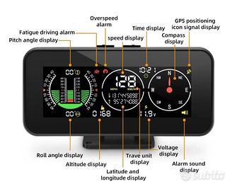 inclinometro bussola GPS per auto mrcartool m60