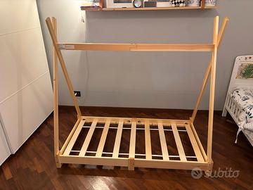 Lettino montessoriano + materasso 140x70