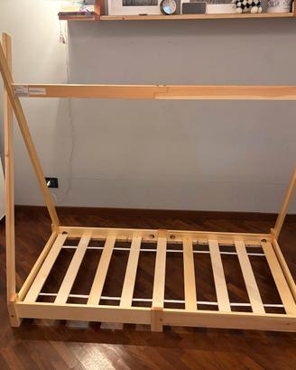Lettino montessoriano + materasso 140x70