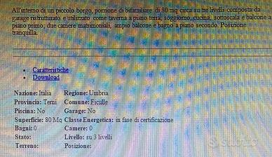 Porzione di bifamiliare di circa 80mq