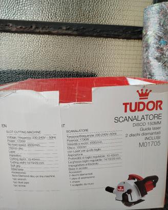 Scanalatore/scanalatrice TUDOR con guida laser