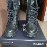 stivaletti neri marca igi&co