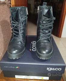 stivaletti neri marca igi&co