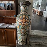 Splendido Anfora Gigante in Ceramica Decorata a Mz