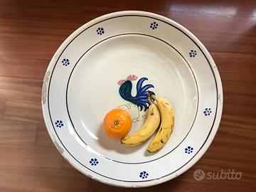 Piatto antico ceramica Fasano grande 50 cm VINTAGE