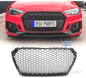 GRIGLIA PER AUDI A4 B9 15-19 LOOK RS NERO LUCIDO