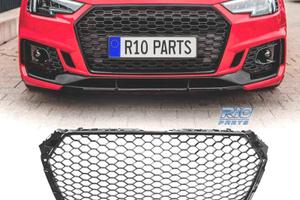 GRIGLIA PER AUDI A4 B9 15-19 LOOK RS NERO LUCIDO