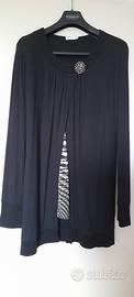 Maglia cardigan donna t. L nera 
