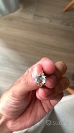 Anello Smeraldo Naturale 2,81 ct + Diamanti