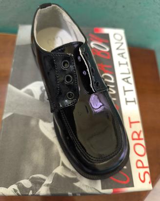 Scarpe eleganti bimbo n. 27 in vero cuoio – Nuove