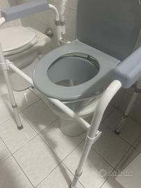 Rialzo wc con sedia per anziani