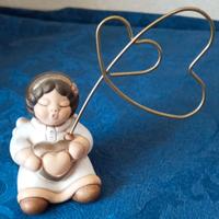 THUN Portafoto Angelo Bimbo Cuore in Ceramica Orig