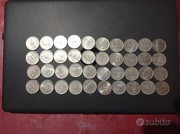 500 lire argento caravelle e unita' italia