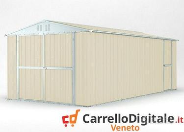 Box garage auto in Acciaio 327x611cm 19mq avorio
