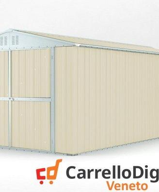 Box garage auto in Acciaio 327x611cm 19mq avorio
