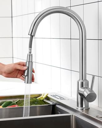 Rubinetto Cucina Miscelatore doccetta Acciao inox