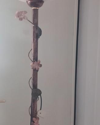 piantana ferro battuto vetro 