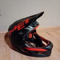Casco Met Parachute mcr mips nero/rosso Taglia S
