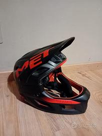 Casco Met Parachute mcr mips nero/rosso Taglia S
