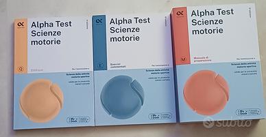 Kit completo Alpha Test Scienze Motorie 