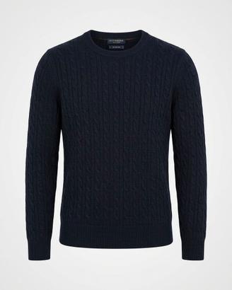 Maglione Gutteridge Lana e Cashmere Blu Scuro