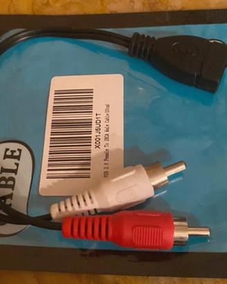 Cavetto rca per chiavetta usb