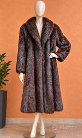 Cappotto pelliccia vintage  marrone scuro Conbipel