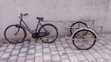 Rimorchio vintage per bicicletta