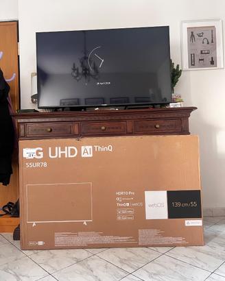 TV Smart LG UHD AI ThinQ 55” (Modello 55UR78)